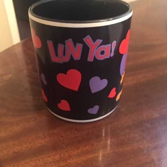 VALENTINE GARFIELD‎ CERAMIC COFFEE MUG BIG ORANGE SMILING FACE - Picture 2 of 4